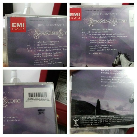 🔥4/$20 Paul McCartney Standing Stone 1997 CD Memorabilia - Picture 11 of 15
